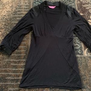 BCBGirls Satin Trim Top